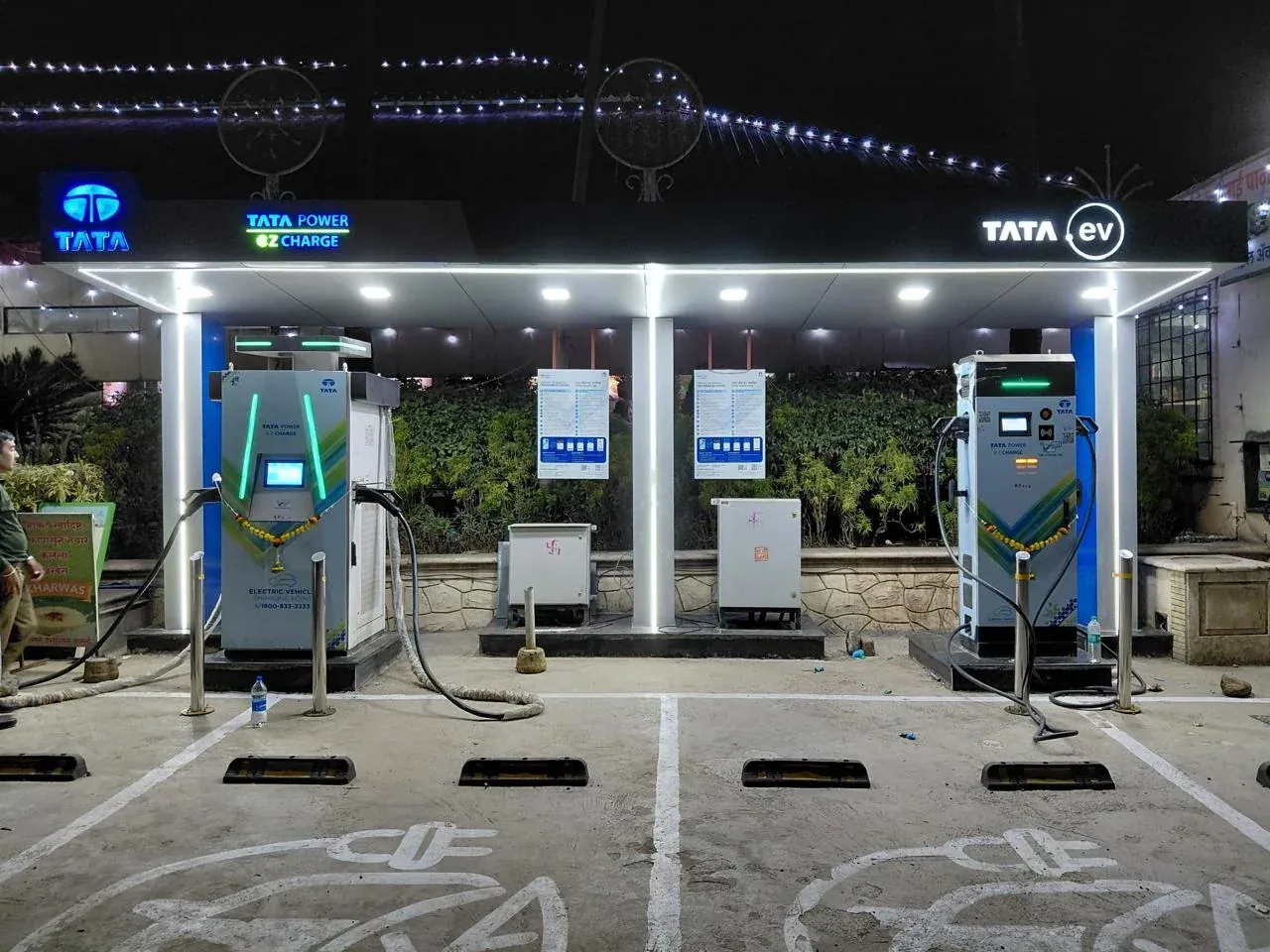 Tata Power EZ Charge fast-charging hub with two chargers